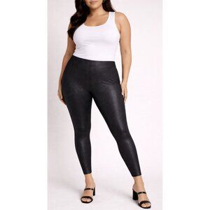 TORRID Full Length Signature Waist Premium Leggings in Shiny Black Stripe Goth